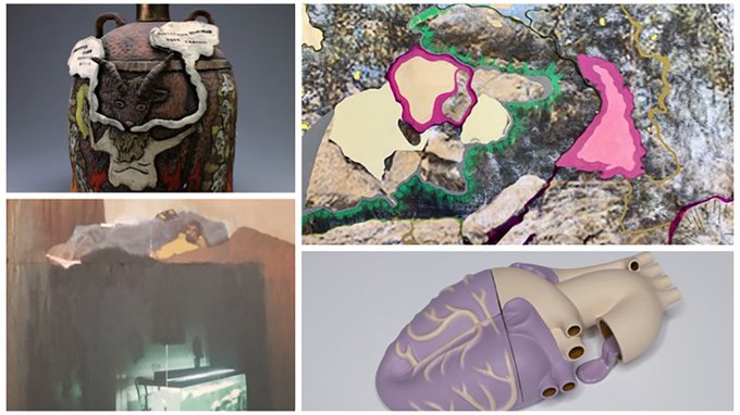 The #UISedu Visual Arts Program will present multiple exhibits featuring artwork by alumni and students opening tomorrow! A reception for both events will take place on April 25. Learn More: https://t.co/DECE7olF1K https://t.co/SsuU5OvNeP