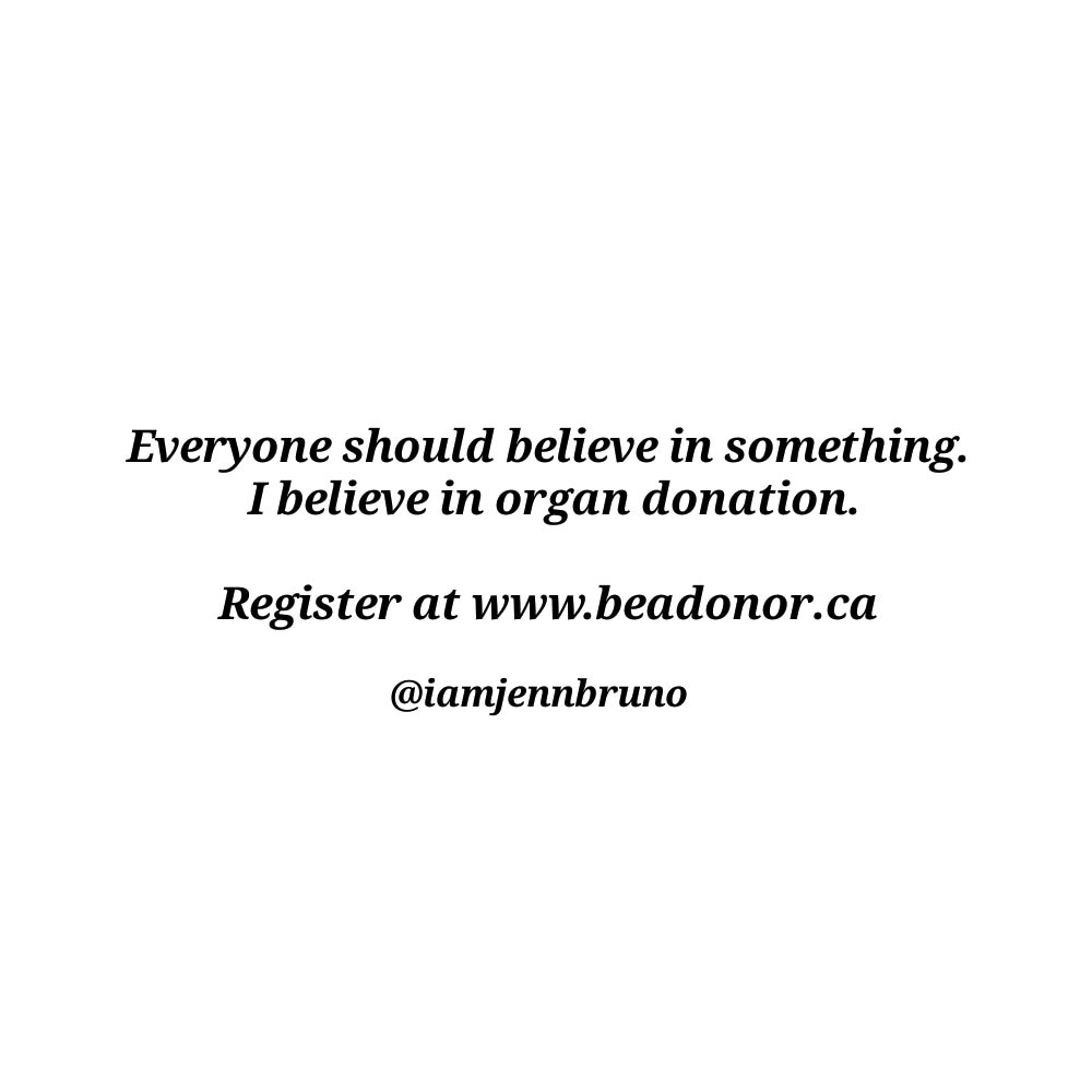 Everyone should believe in something! What do you believe in?? 
Organ Donation saves lives, register at beadonor.ca
#organdonation #organdonor #savelives #savealife #giftoflife #donatelife #beadonor #beahero #ottawahealth #ottawaproud #ottawalife #ottawa #ontario