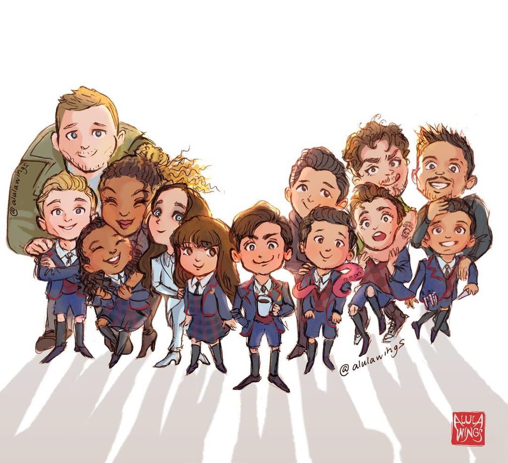 Words cannot express how much fondness I have for the Umbrella Academy gang, both the adult and kid versions ❤️ #TheUmberellaAcademy