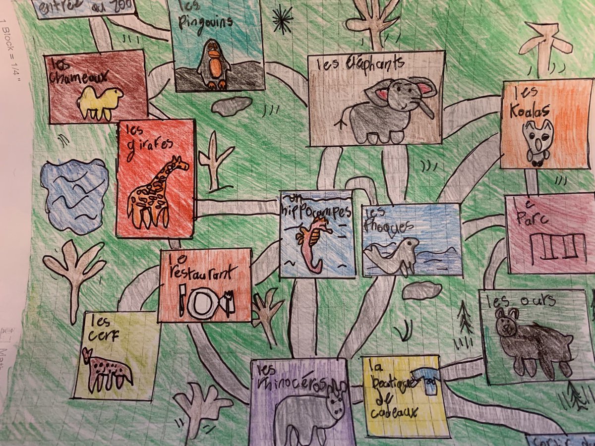 tmcGrade5's tweet photo. Our zoos are wrapping up and we are going to move on to our Lost Animal posters! Perdu! #tmc52 https://t.co/OC23d7OjWT