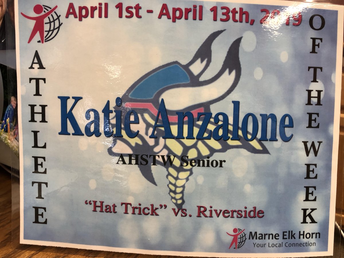 Marne Elk Horn (@marneelkhorn_) on Twitter photo Wtv Athlete's of the Week(s): Soccer - AHSTW's Katie Anzalone, Gabe Madsen, & Blake Osbahr! <a href="/Viketivities/">Viking Activities</a> Wtv Athlete's of the Week(s): Soccer - AHSTW's Katie Anzalone, Gabe Madsen, & Blake Osbahr! <a href="/Viketivities/">Viking Activities</a>