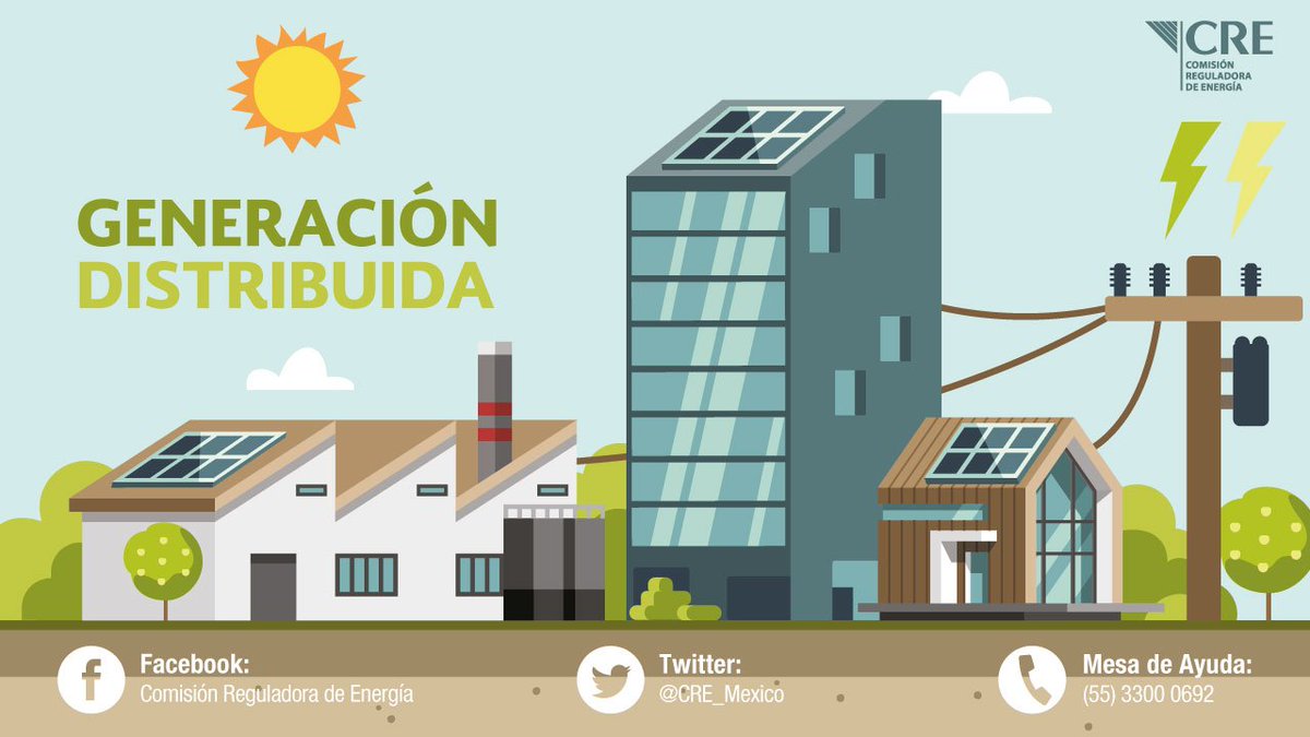 CRE_Mexico's tweet photo. La @CRE_Mexico pone a tu disposición información sobre la #GeneraciónDistribuida. Conoce el micrositio aquí:  https://t.co/4fmbc5sZf8 https://t.co/ZGNqIN2EpI