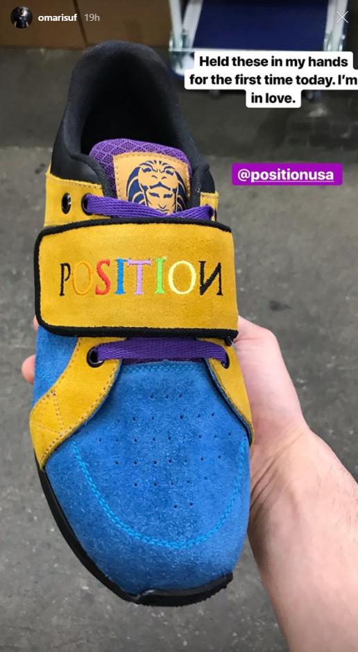 position weightlifting shoes