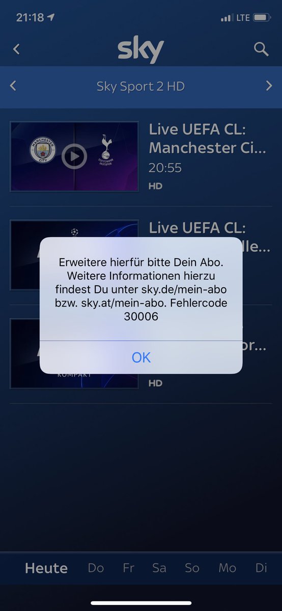 AS335KE's tweet photo. Hallo @SkyDeutschland wieso funktioniert mein SkyGo nicht mehr???? Für was habe ich den Dienst? 😡 https://t.co/Bx2ezERUQc