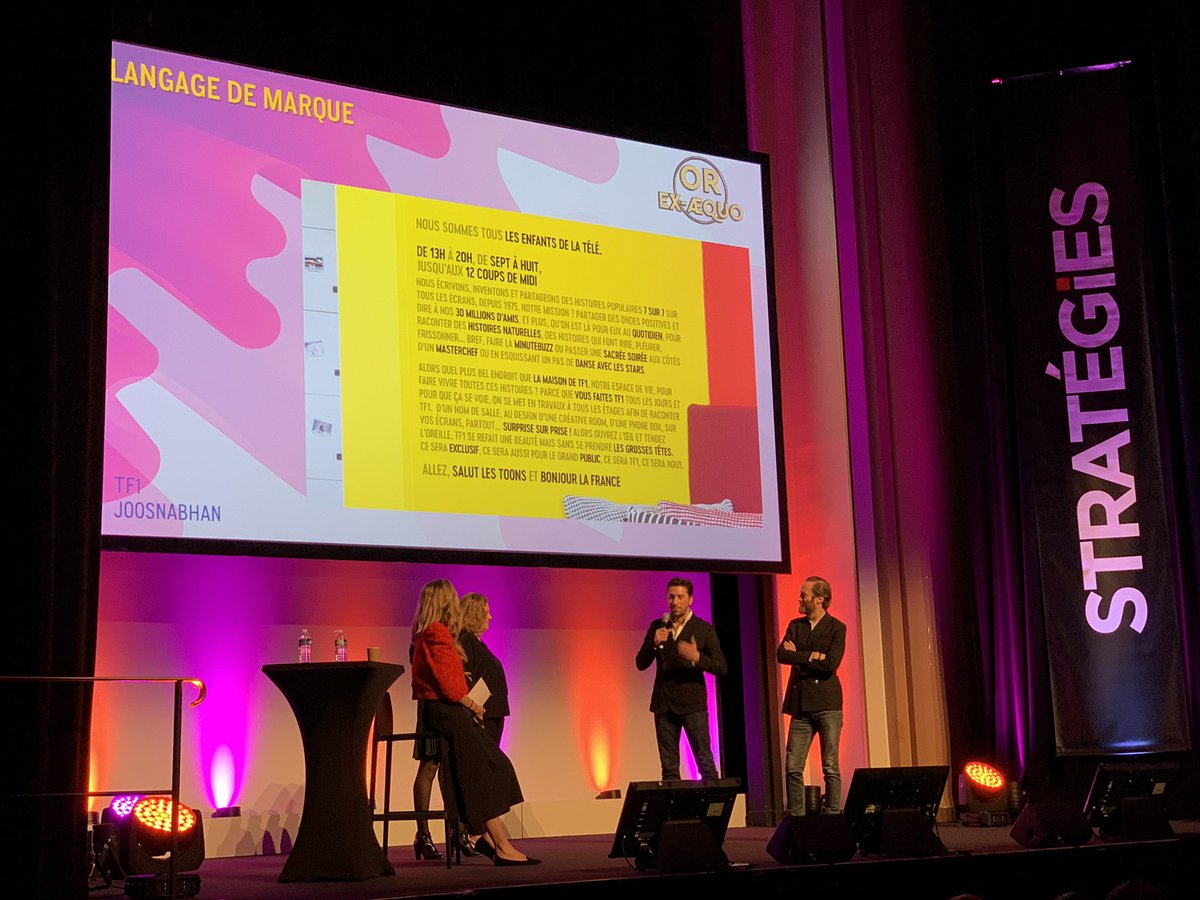 Des ondes positives sur scène avec l’or ex-æquo pour le langage des locaux TF1
Félicitations aux équipes <a href="/TF1/">TF1</a> et <a href="/JOOSNABHAN/">JOOSNABHAN</a> #gpstrat