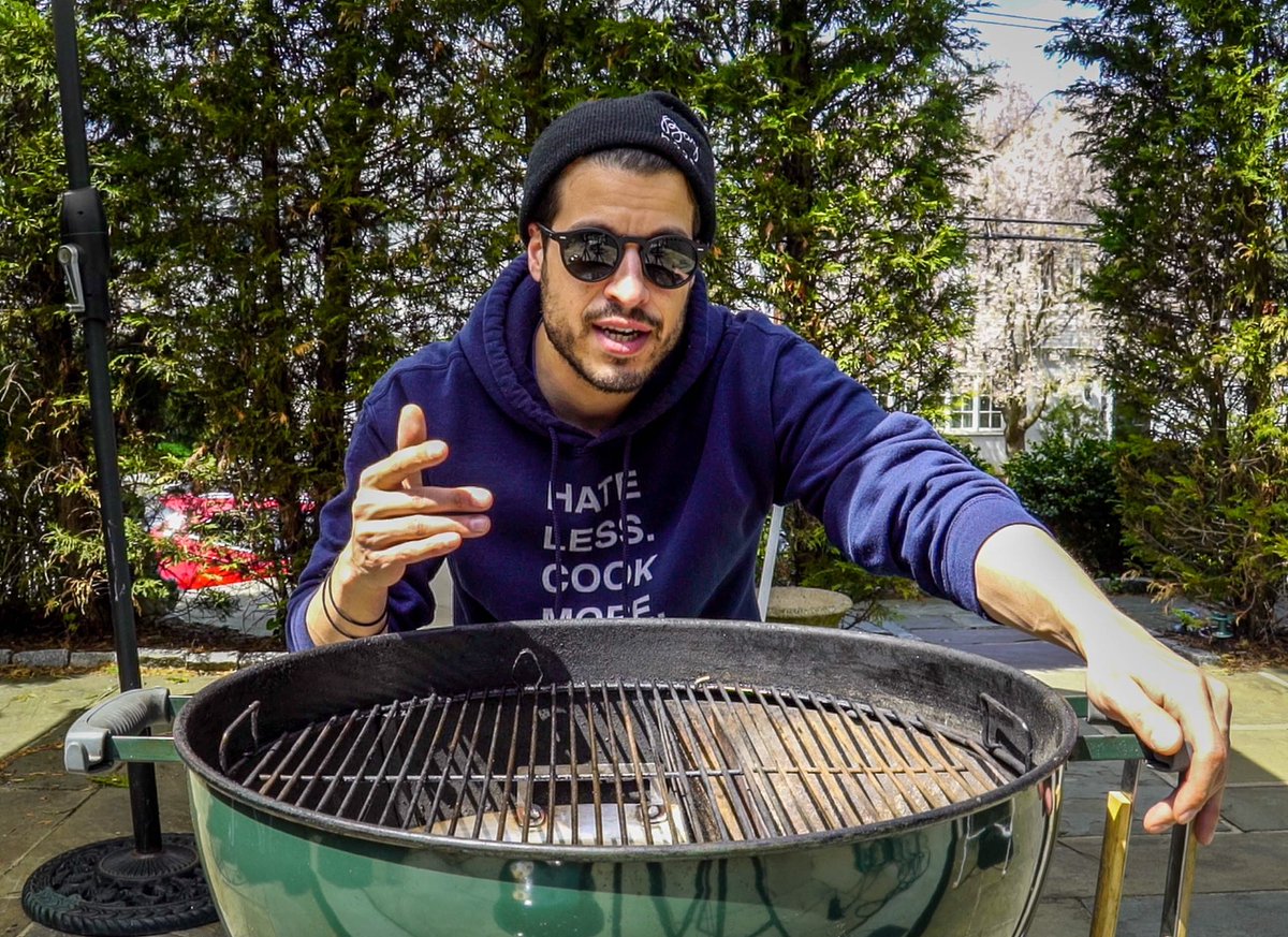 Aye! Win this grill ova here, forgetaboutit. For my 10K #Giveaway I’m giving away my exact <a href="/WeberGrills/">Weber Grills</a> and #SlowNSear set up. Details come tomorrow...🔥