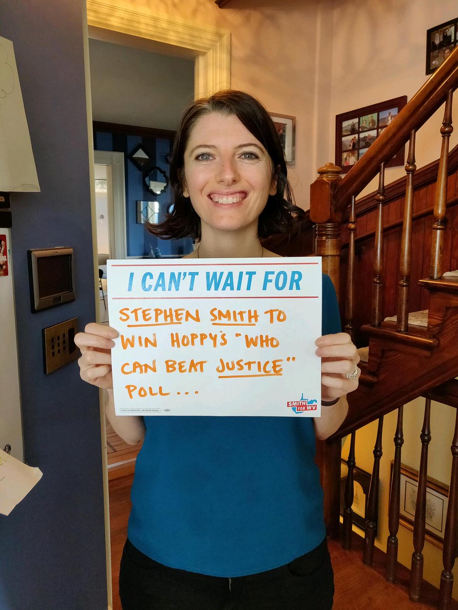 WVCantWait's tweet photo. VOTE NOW - like Tara - for Stephen Smith to be our next #governor on Metro News poll at https://t.co/7nOXYRACOg. Vote and retweet what you can't wait for in #WestVirginia. #vote4smith #LetsDoThis #WV #movement #RealDeal #PeoplePower https://t.co/7cVJMN6Bs9