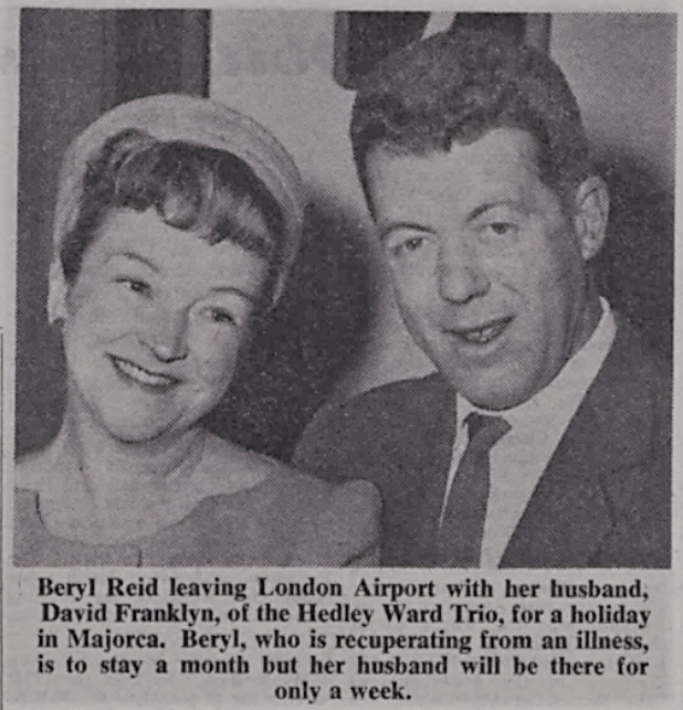 Beryl Reid and her husband in 1959 #berylreid
