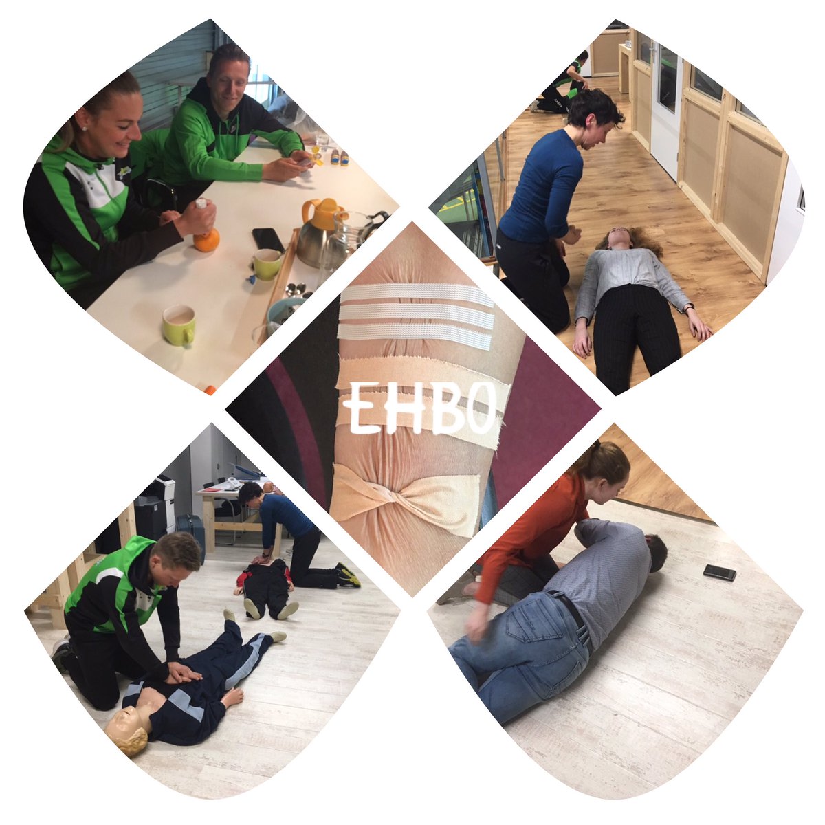 Vanavond @BeweegWijs met collega’s geoefend met #lotus tijdens #opleiding #EHBO volgens <a href="/HetOranjeKruis/">Het Oranje Kruis</a> in onze #Fabriek. Inspirerend, pittig en #leerzaam.