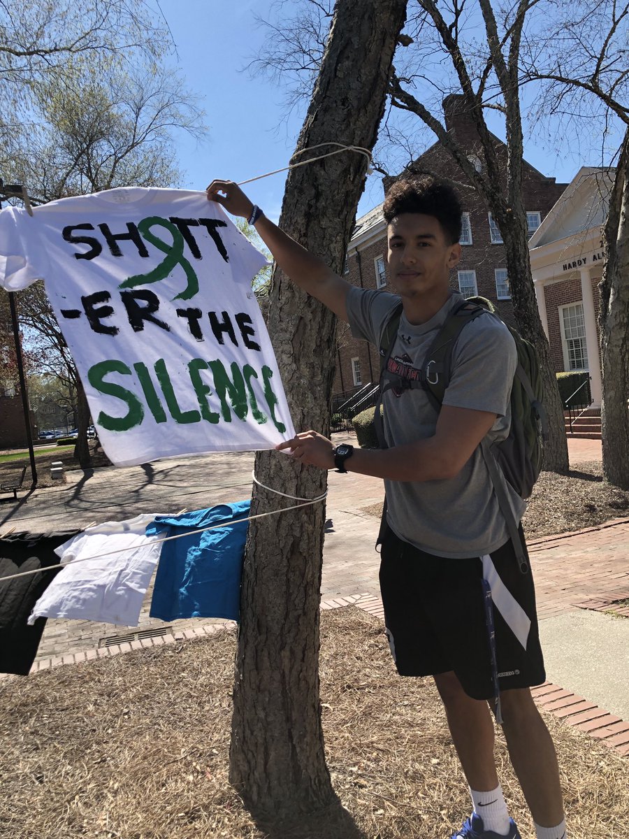Barton_SAAC's tweet photo. Today begins the NCAA sexual assault awareness campaign. Join us in raising awareness to this prevalent issue on all college campuses. We will be handing out T-shirts at tonights semi final and tomorrow's final! Come be apart of something bigger than you. #studentathletesinaction https://t.co/dnWUmLElu5