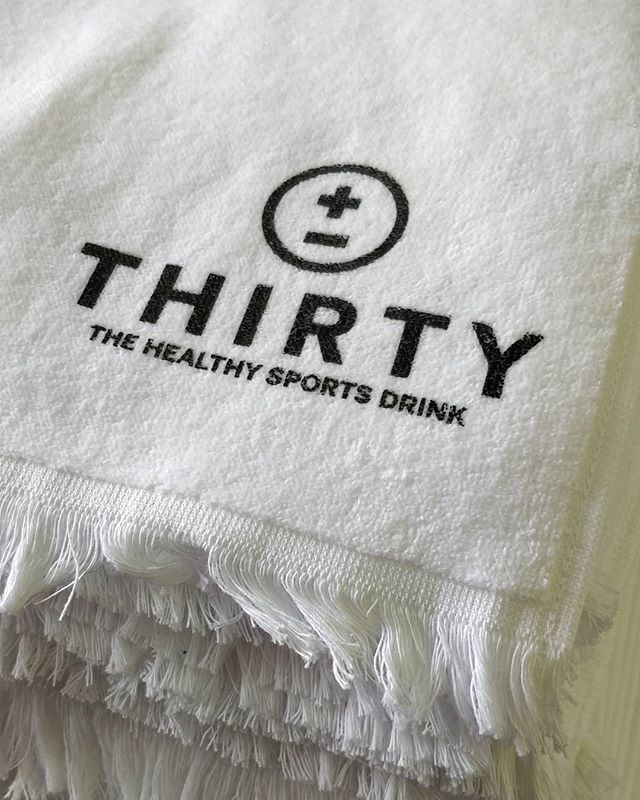 cincyapparel's tweet photo. Printing golf towels today for Cincinnati's own, Thirty. Grab a Thirty whenever you need to rehydrate.. it's way better than those sugary sports drinks the other guys are pushing. https://t.co/HErq6nw8Mg https://t.co/Yl8MAwCcpF