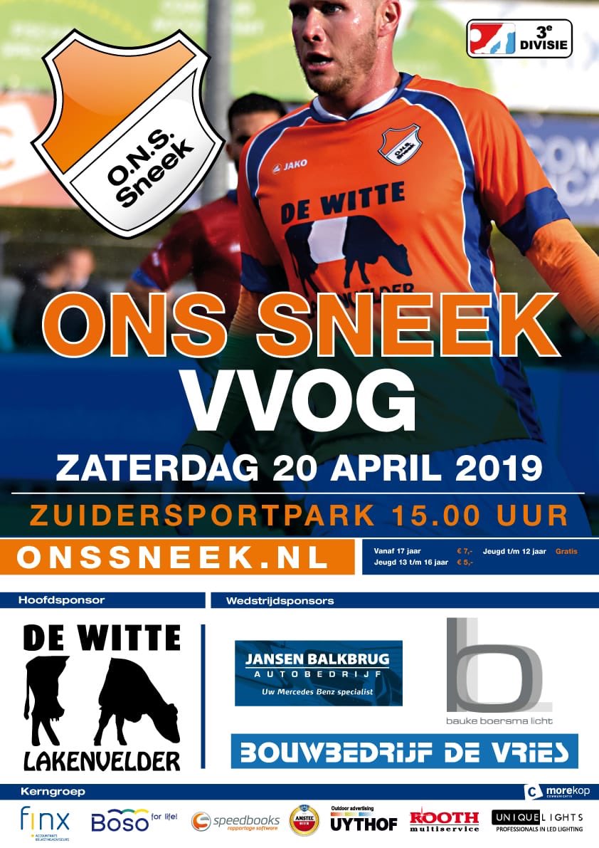 ONSSneek's tweet photo. Komende zaterdag speelt @ONSSneek thuis tegen @VVOGzat 🌞 De wedstrijd begint om 15.00 uur. #onsvvo https://t.co/V0Oi0XMQUk
