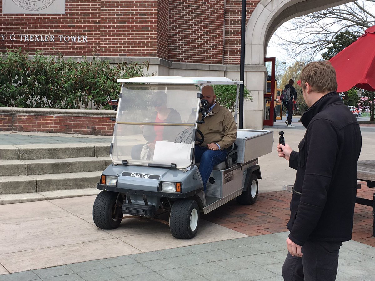 tscia76's tweet photo. First episode of Golf Cart Pedagogy filming now! @manofcharacters @tinebeest https://t.co/sQj8l9RIll