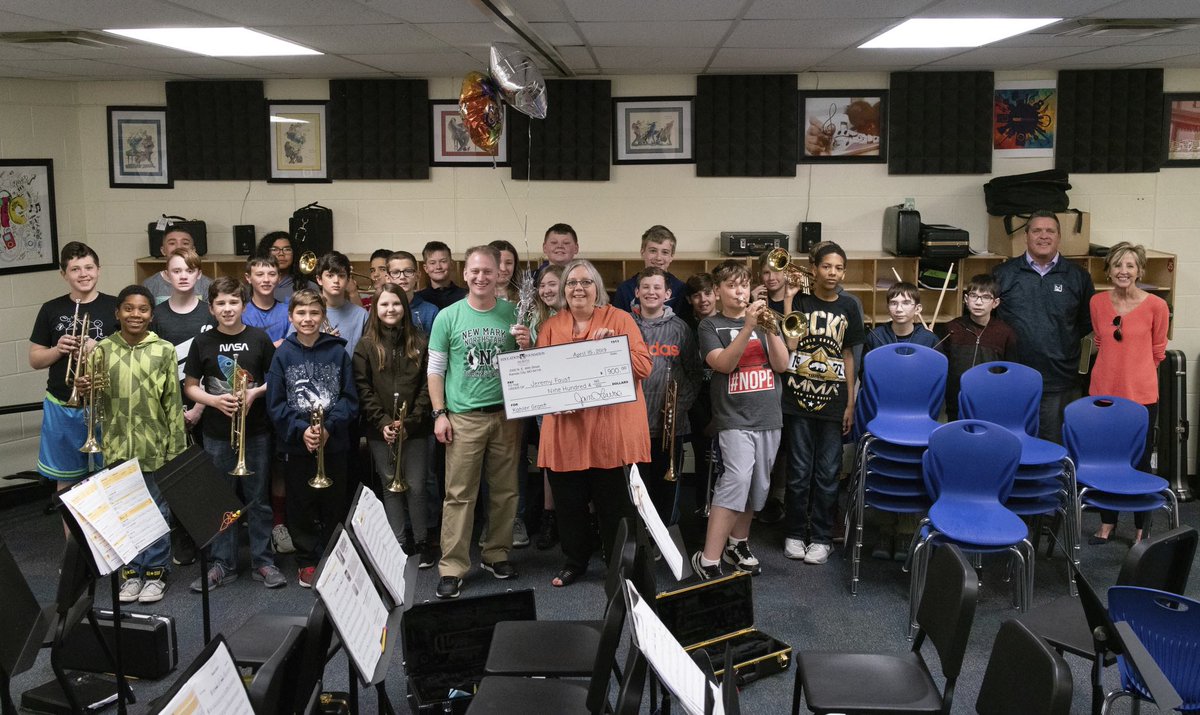 Gateway Band (@gateway6band) on Twitter photo A Big THANK YOU to the Education Foundation Kahler Grant Award for $900 to the Gateway Band Students! It's always nice to be surprised by balloons, colleagues, and a camera crew! @GoGrizzliesNKC <a href="/gateway6nkc/">Gateway6NKC</a> A Big THANK YOU to the Education Foundation Kahler Grant Award for $900 to the Gateway Band Students! It's always nice to be surprised by balloons, colleagues, and a camera crew! @GoGrizzliesNKC <a href="/gateway6nkc/">Gateway6NKC</a>