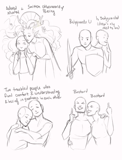 took a quick break to weigh in on the important ship dynamic issue (tho tbh 3 and 4 are usually just different sides of the same idiot sandwich) 