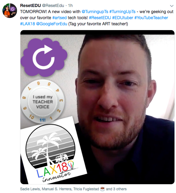 TurningupTs's tweet photo. 2 for 1!  Integrate tech into your art class. Ideas from @TurningUpTs and @ResetEdu ! 

https://t.co/rTxCZci4f0 https://t.co/WtV6s8rWJR