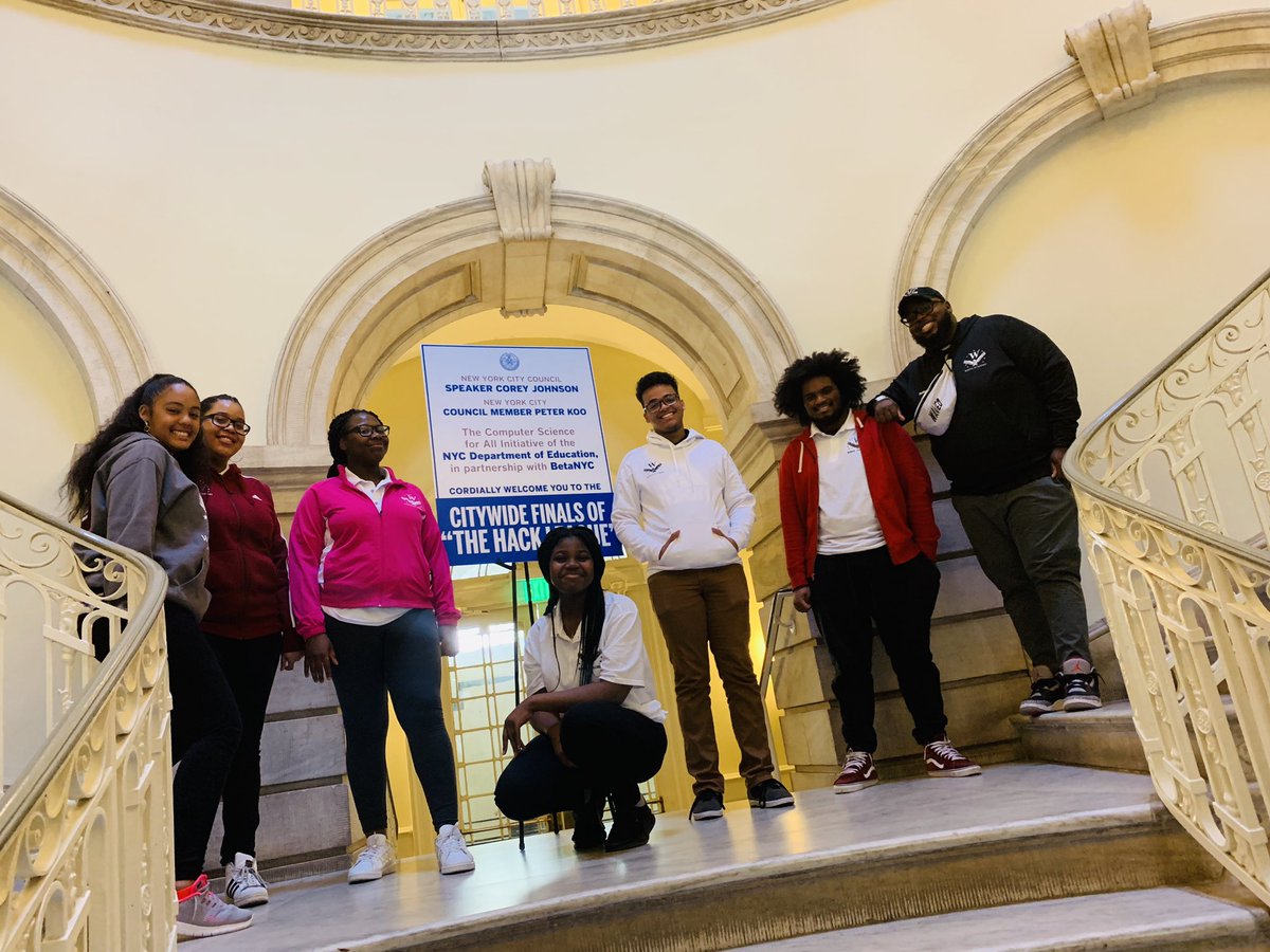 Mr_SG44's tweet photo. Congrats to all the winners and participants! WINGS had a blast and we will be back next year! #HackLeagueFinals #HackLeague #CSforAllNYC #WhyCSMatters #CSinColor @CSforAllNYC @BetaNYC https://t.co/O5rCXeWVwM