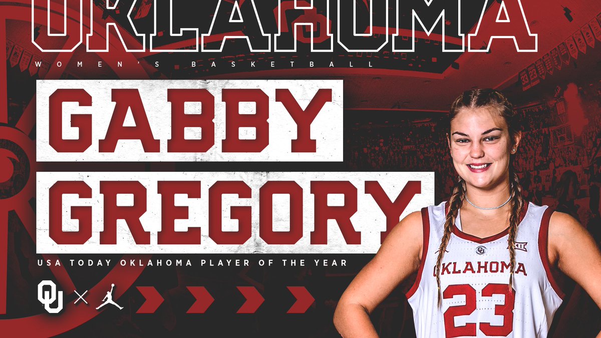 OU_WBBall's tweet photo. Congratulations to @_gabbygregory for being named the All-USA Oklahoma Prep Player of the Year by @usatodaysports. 

The #Prime19 signee was also a first-team All-USA Oklahoma selection. ⭕️🙌🏀 https://t.co/Jx81tWiGe1