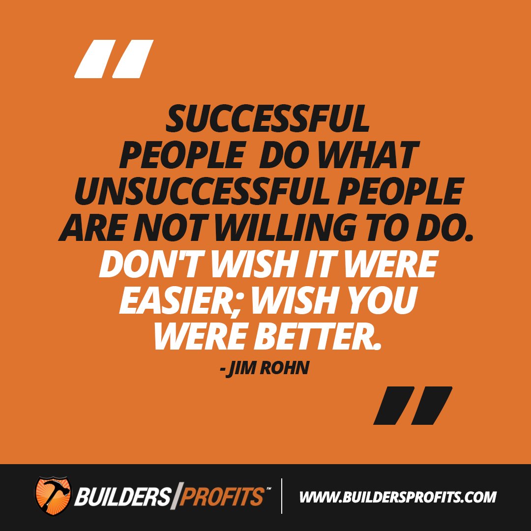 BuildersProfits's tweet photo. Don't wish it were easier, wish you were better! https://t.co/tHA5QAXoYy