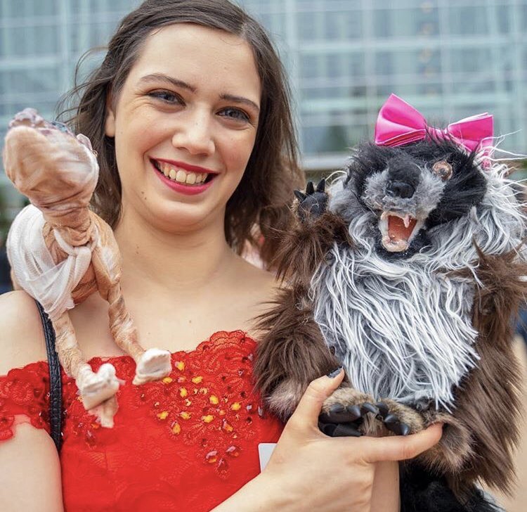 mirrorheart1's tweet photo. Thank you @CHMcConnell for providing a show that was so unique, wonderfully weird, and completely lovable. A few months ago I finished my Christine cosplay complete with puppets and gown. I hope it makes you smile, even if the cancelation news has been making you sad. https://t.co/2ocTAD4ei5
