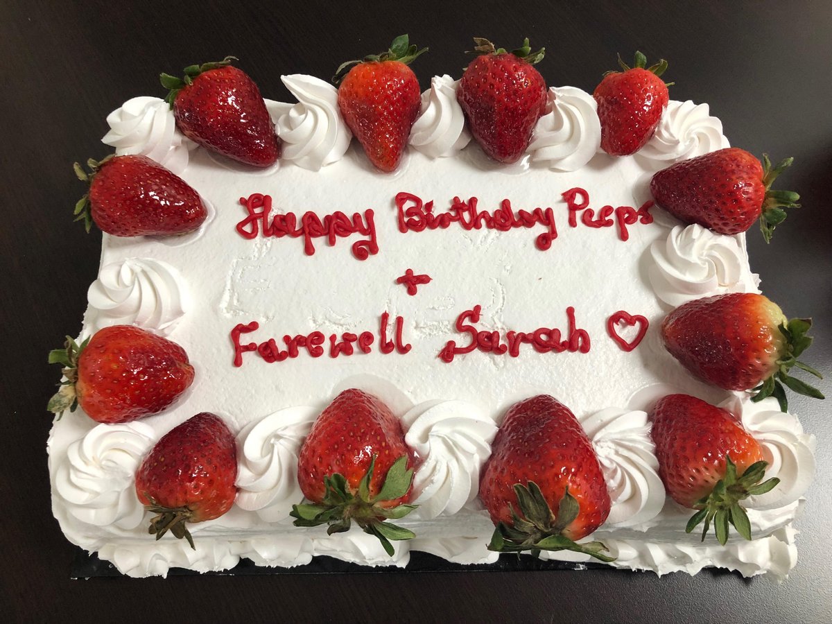 March/April Birthday Celebrations and a Farewell to Sarah!