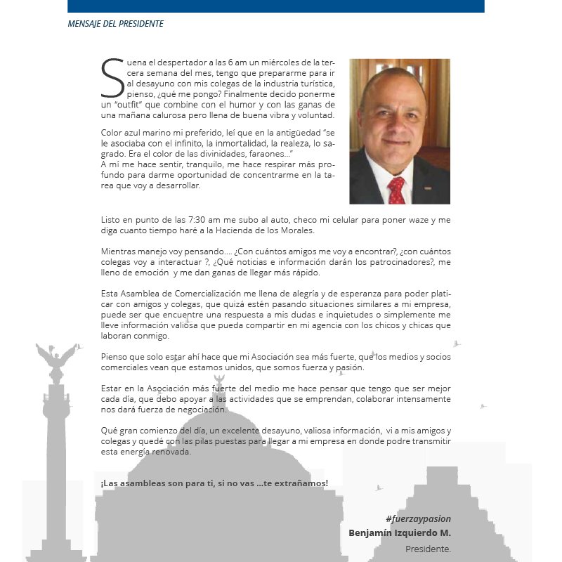 AsociacionMetro's tweet photo. conoce el mensaje de nuestro presidente @BenjaIzquierdom en la #revista #enlance de #abril 👉https://t.co/CdK8CorVRm https://t.co/mtIciMnxj6