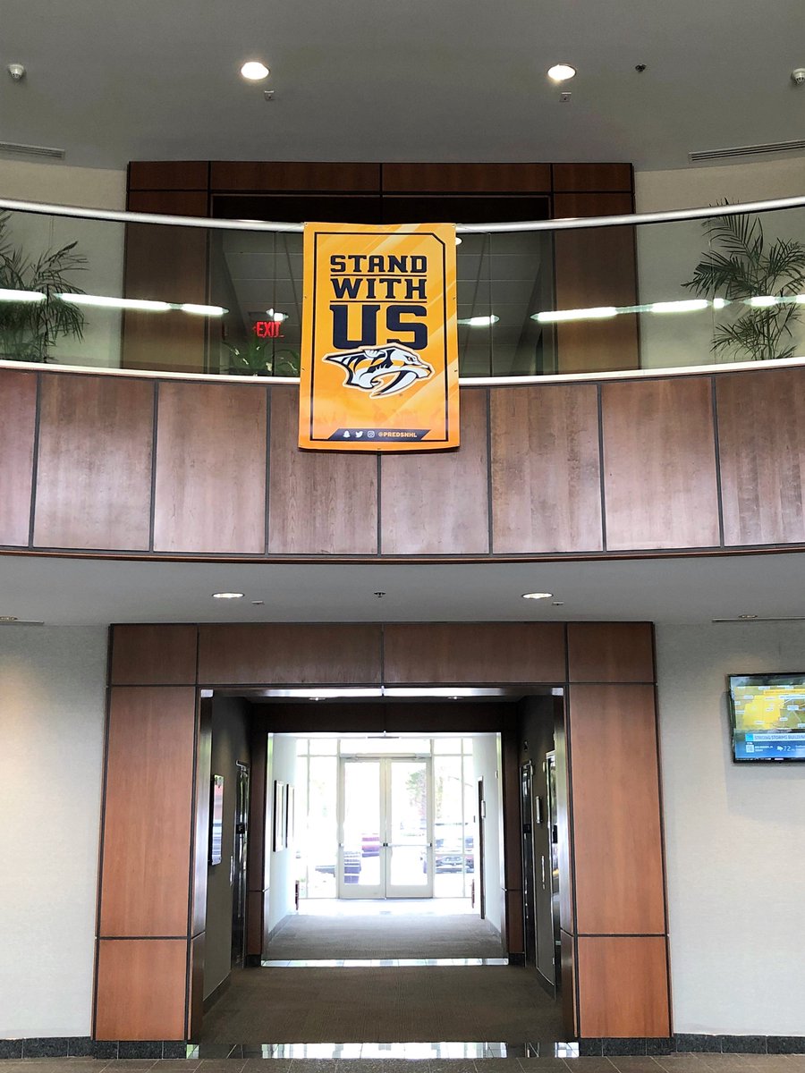 CrichtonGroup's tweet photo. Proud to support the @PredsNHL today (and every day!) 
Good luck tonight! #Preds #StandWithUs #NSHvsDAL https://t.co/96VYnZawnd