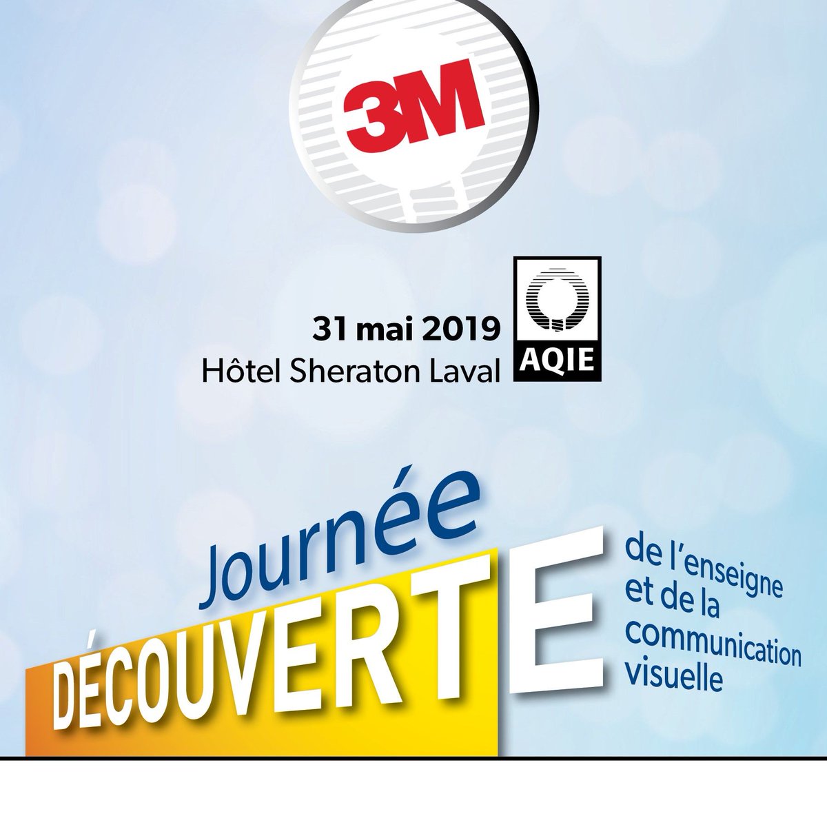 _AQIE_'s tweet photo. Venez rencontrer David Szczerbickyj de 3M et dévouvrez les nouvelles solutions graphiques pour faire grandir votre entreprise. Inscrivez-vous maintenant - https://t.co/p9CfP46DdZ https://t.co/1Xi07FGOgs