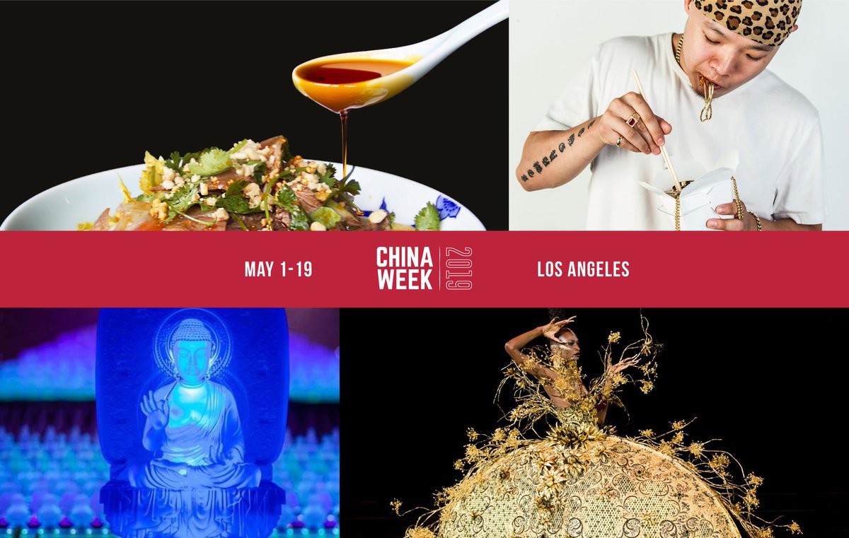ChinaWeekLA's tweet image. Our May 1-19 calendar of events is live!   chinaweek.la 
Enjoy Chinese food, film, fashion, music, and cultural events across LA. 
@ChinaWeek @BowersMuseum @RadiiChina @latimes @guopeiofficial @PhonemeMedia @lafoodbowl @UCLA @LAChinatown @sixtaste @TheHuntington