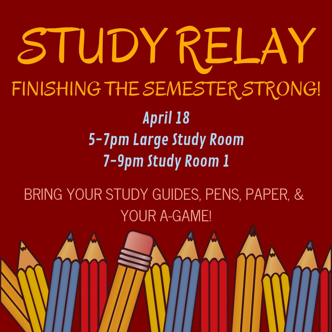 UTSA_ALD's tweet image. Tomorrow is our LAST EVENT of the semester! Please join us tomorrow night for our Study Relay to prepare for final exams. Aside from the SU Pantry Donation, this is your LAST CHANCE to earn points before the end of the semester. We hope to see you there 🤓📚