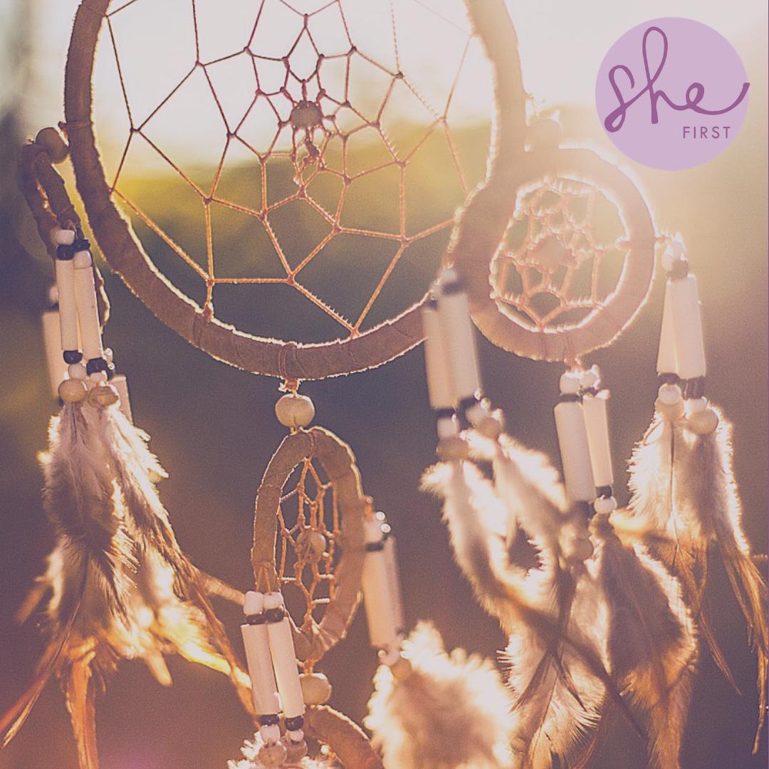 SheFirstProject's tweet photo. Will you protect your dreams and desires and not let them slip away? Will you deflect the doubts, the self-defeating thoughts, the naysayers. Serve as your own dreamcatcher! #SheFirst #wellnesswednesday #selfcare #longlivedreams #dreamcatchers #Dreamers https://t.co/AhlrBjKdNO