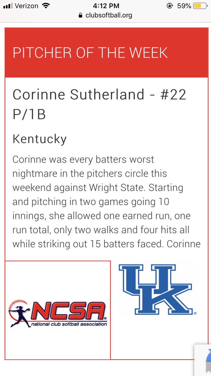 UK Club Softball tweet media