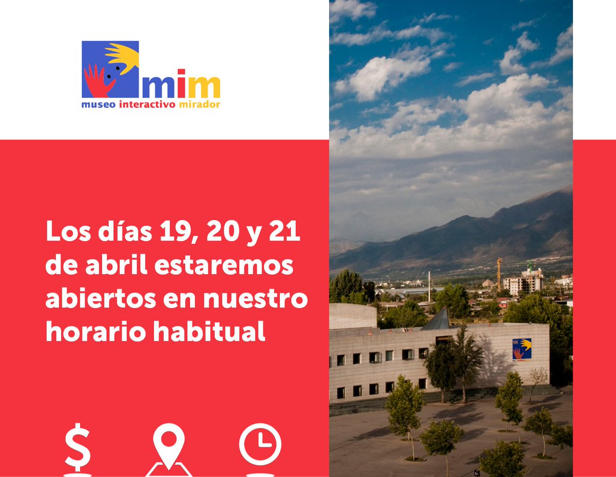 MIM_museo's tweet photo. El MIM abrirá con normalidad este fin de semana largo y en sus horarios habituales: de 9:30 a 18:30 horas. Los esperamos a vivir un momento único con la ciencia entretenida y a ponerte en #ModoMIM. Más del museo en https://t.co/8ElvAn0VJ5 https://t.co/DXesPrVIUc
