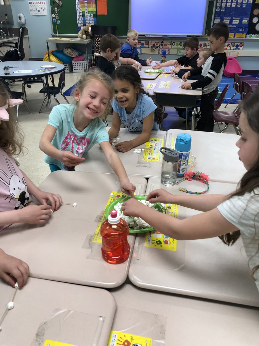 We spent the afternoon constructing 2D and 3 D shapes with marshmallows and toothpicks!