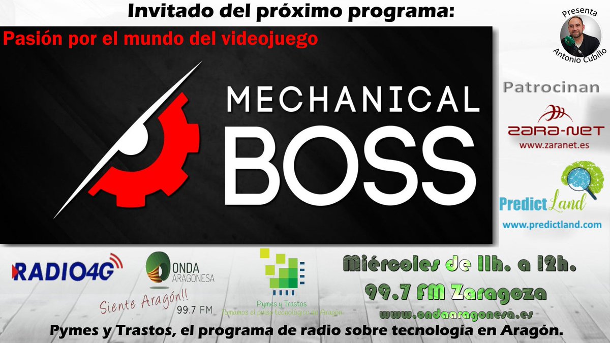 pymesytrastos's tweet photo. Descubre el mundo de los #videojuegos en nuestro último #podcast:
👉 https://t.co/1kdSYfrAw8
Hemos estado hablando con @MechanicalBoss sobre #desarrollo #competiciones #eventos #juegos de moda como #frontnite y de como está el sector en #Aragón.Gracias a @PredictLand y @zara_net https://t.co/Jxj1VIlPqz