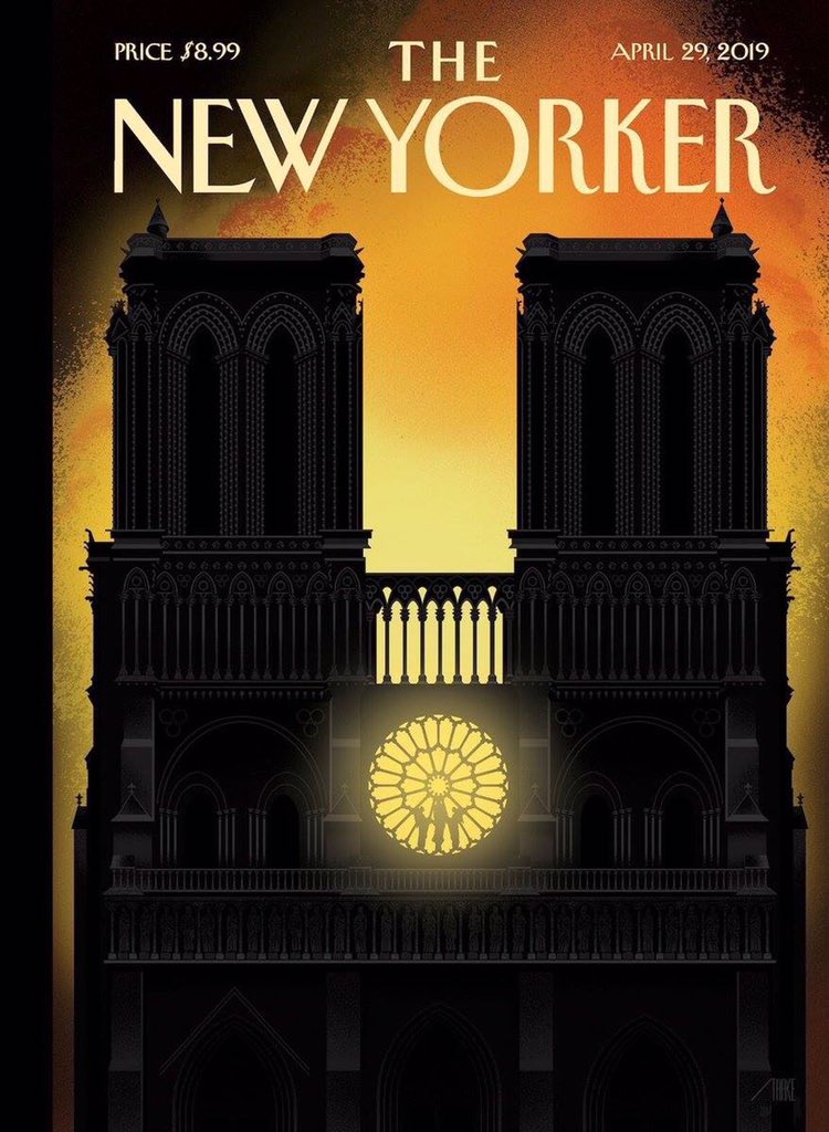 Le <a href="/NewYorker/">The New Yorker</a>, toujours juste. #NotreDameCathedralFire #NotreDamedeParis #NotreDame