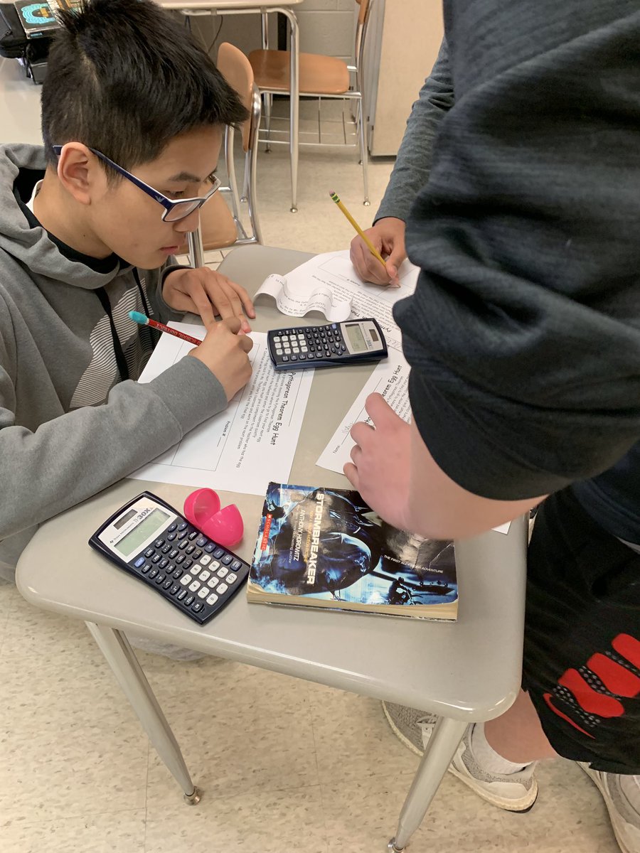 msthatcher11's tweet photo. Who can find the golden eggs?? But first - determine if the given side lengths make a right triangle!!! #PSSAprep #egghunt #makemathfun @SpringhouseMS https://t.co/HI6gkiWlzD