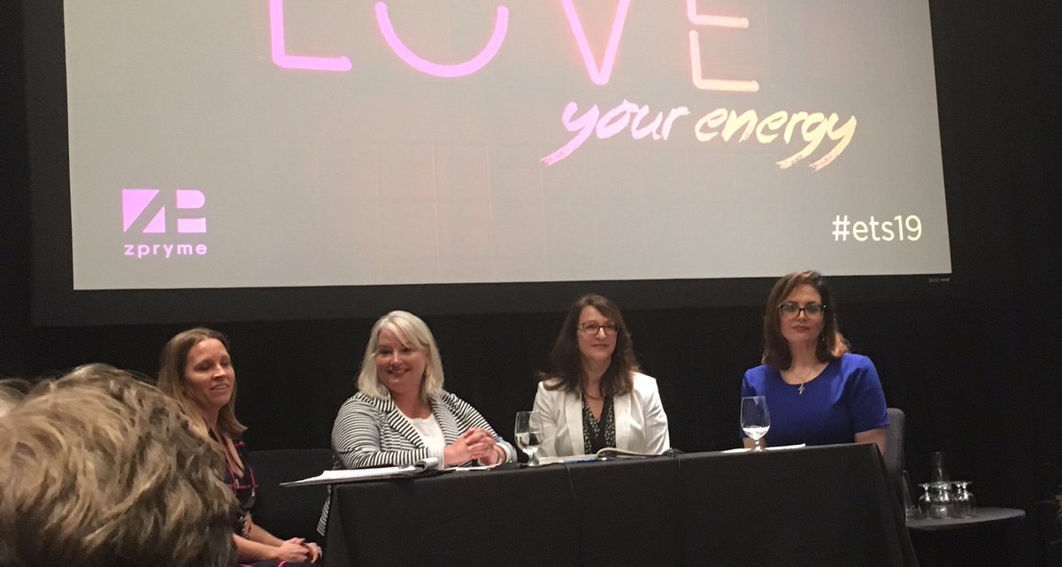 kristymortiz's tweet photo. Key insights on Customer Engagement at #ets19 with great panel of women @OUCreliableone's @FerroneLinda, @cpsenergy's @dmhardwick, @allconnect's @KimShumway and @zpryme_research's @ErinAutin https://t.co/SlHx78AKBR