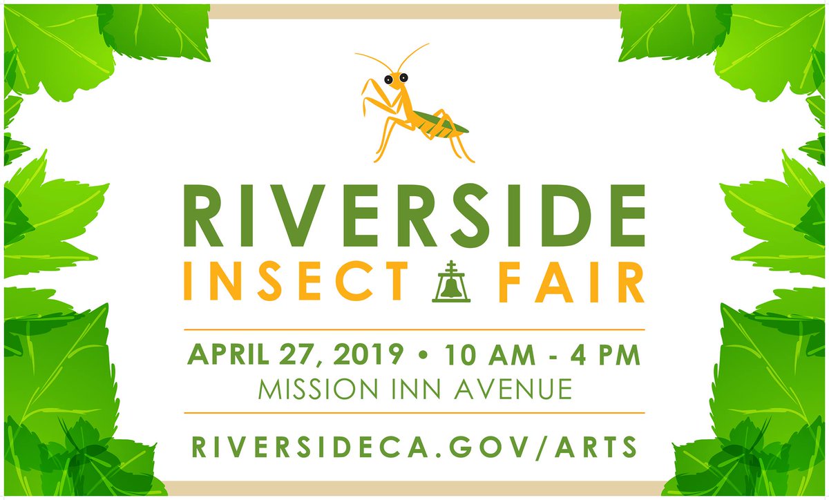 InsectFair's tweet photo. Mark your calendars - the 2019 Riverside Insect Fair is just 10 days away! For more info, visit https://t.co/kBywBM11eG. https://t.co/FWrCfi0h6I