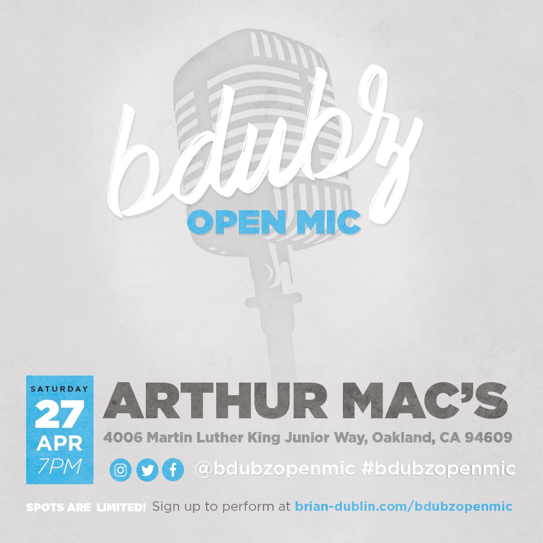 bdubzopenmic's tweet photo. This month will be my first time hosting an open mic in Oakland!! ☺️🙏🏻 

Hope all my East Bay and North Bay peeps can come through!! 

Sign ups are open now!!
https://t.co/TqtDg4kOhz https://t.co/HWPa4txIg0