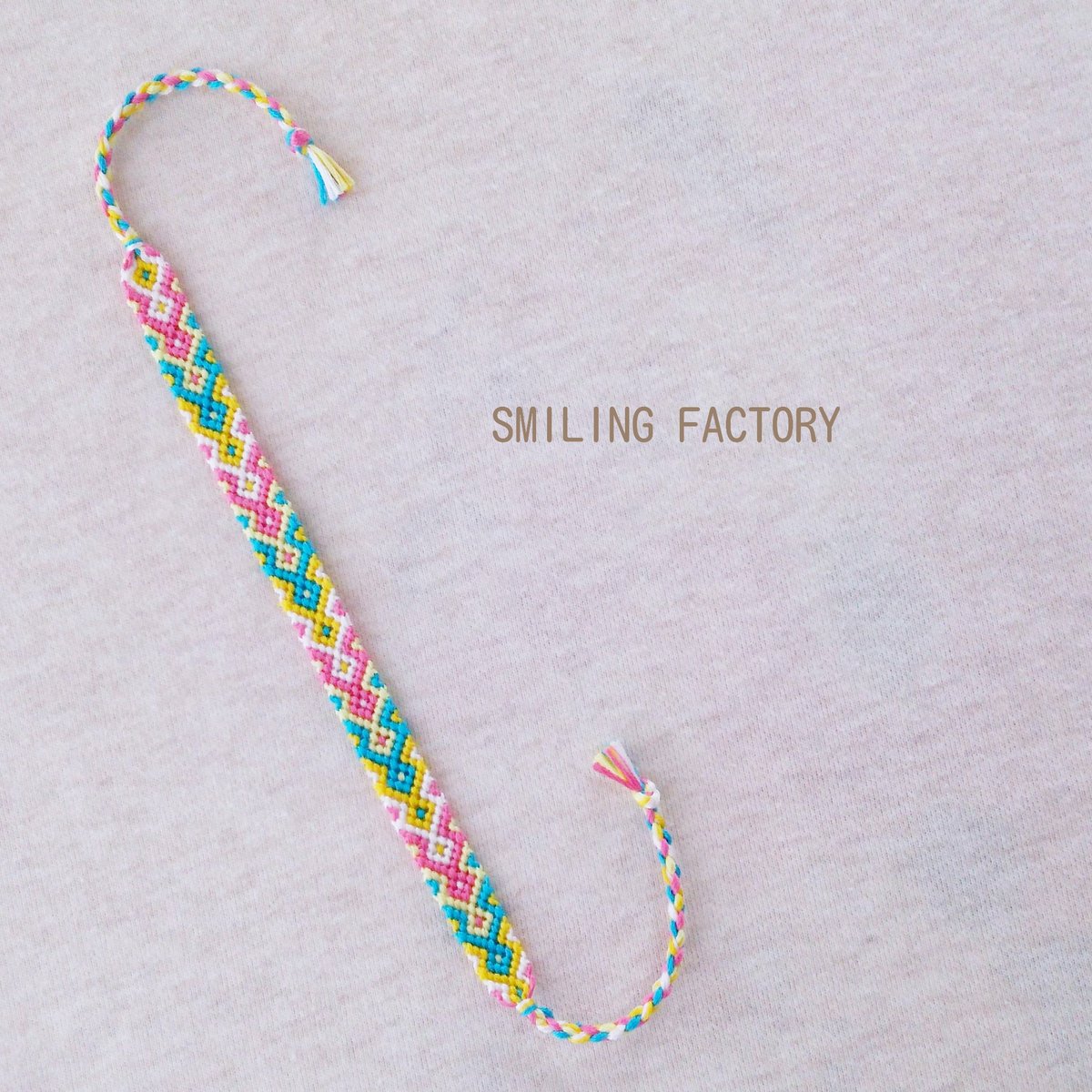 Yaaya Smilingfactory On Twitter この色の組み合わせ 可愛いな ハンドメイド Handmade ミサンガ Friendshipbracelet ブレスレット アンクレット ひし形 ひし形模様 Rhombus ピンク 水色 黄色 イエロー 白 キュート かわいい オーダー オリジナル