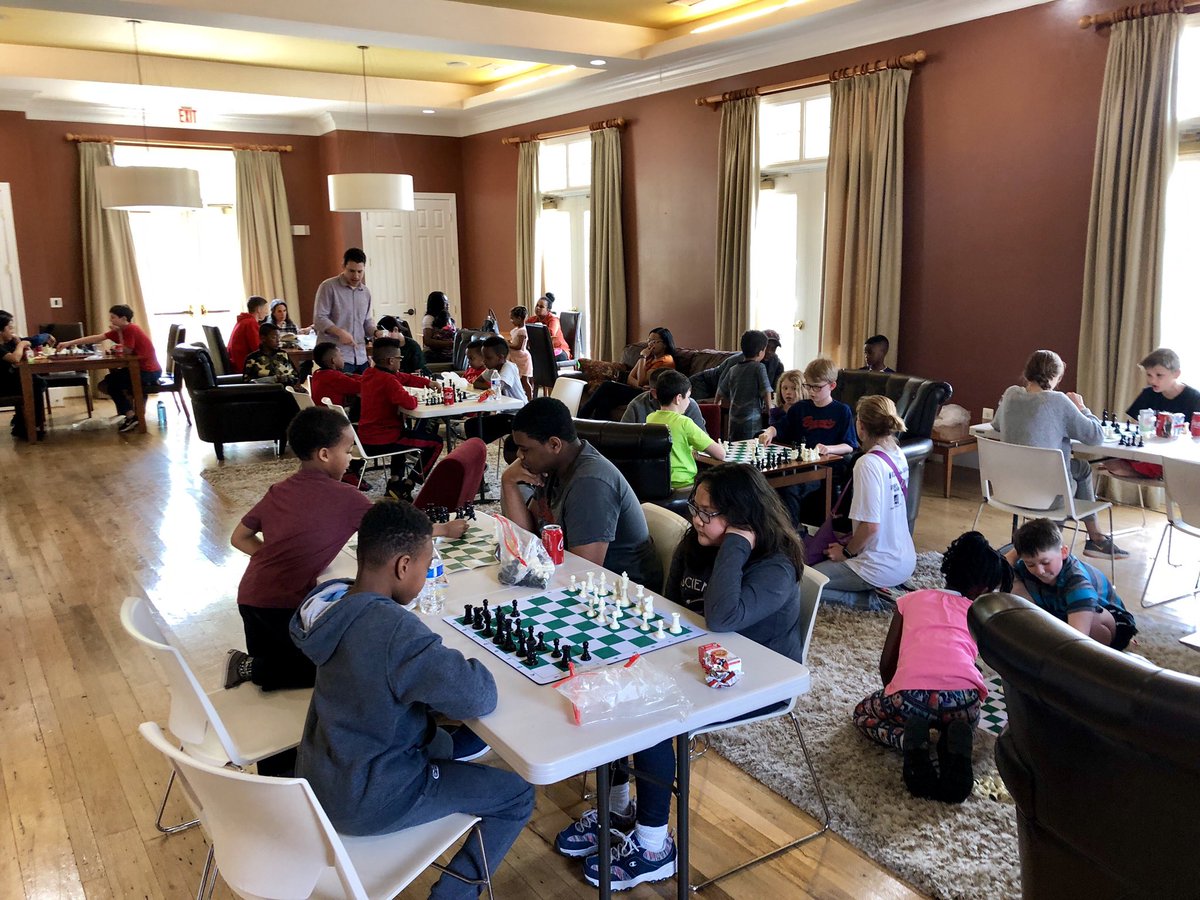 Chrys_Reyna's tweet image. The kids got to learn strategies from a National Master today. Thanks @chessprof and @VillagesBelvoir! It was fun for them to dust off their boards after a year of neglect lol.   #growthmindset #practiceisprogress