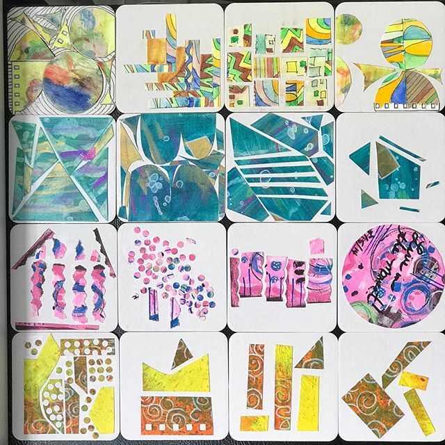 pjsartfun's tweet photo. Days 1-16/100 are up on my fridge now, I’m all caught up again! (Pardon the shadows.)
.
.
#the100dayproject2019 
#100bitsofpjsartfun https://t.co/Y5AbqRs7TQ https://t.co/mFXNsuFKYn