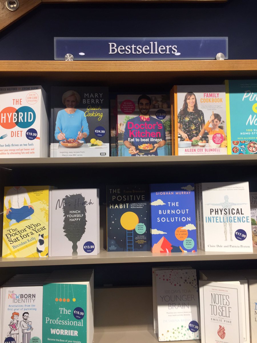 Seriously! When there are 3 <a href="/Gill_Books/">Gill Books</a> on the same #bestseller shelf in <a href="/DubrayBooks/">Dubray</a> <a href="/FionaBrennan19/">Fiona Brennan</a> #thepositivehabit #brendankelly #thedoctorwhosatforayear and me 😊#TheBurnoutSolution #irishauthors #booksforeveryone #proud
