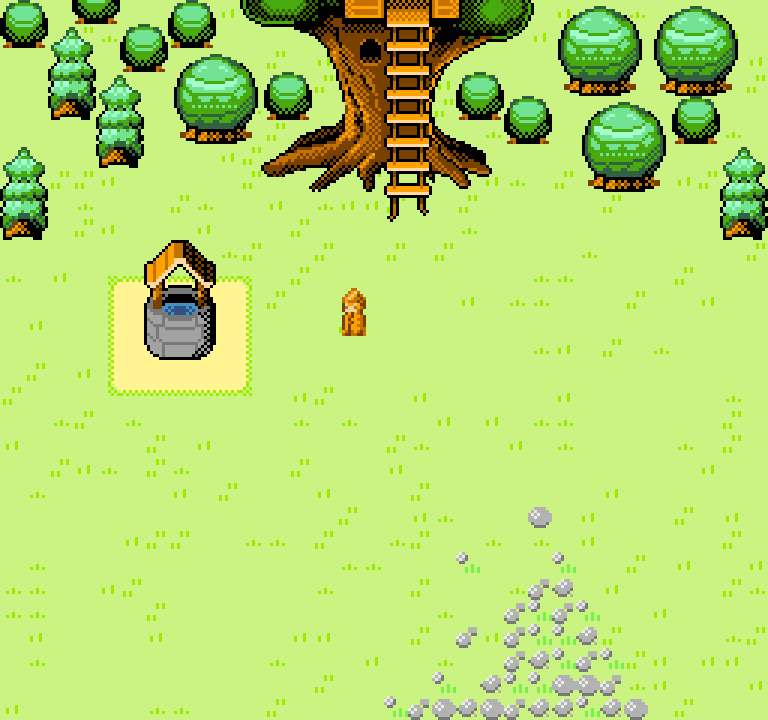 arachonteur's tweet image. art pass continues with the exterior of lemming&apos;s treehouse. left is from july, right is from 5 minutes ago #gamedev #boxgame