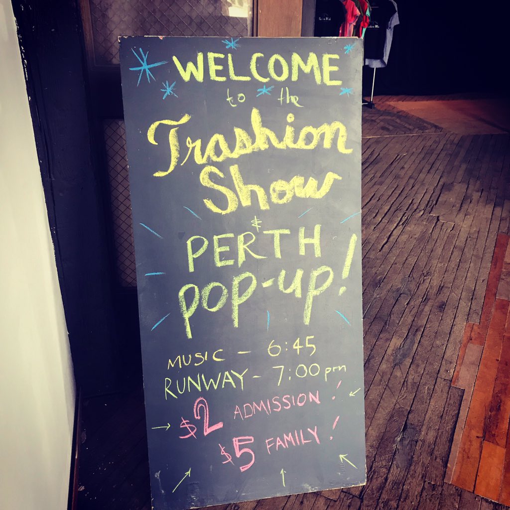 PerthPopUpEvent's tweet image. Stratford Trashion Week ♻️TRASHION SHOW x @perthpopupevent ECO MARKET🌿 
April 17, 2019 6-10pm
🤑🤑🤑
**reminder NO ATM on site** at @factory163 163 King Street, Stratford ON.