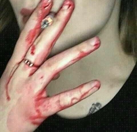 "Put your cigarettes out on my skin and smack my ass everytime I cry about the pain."