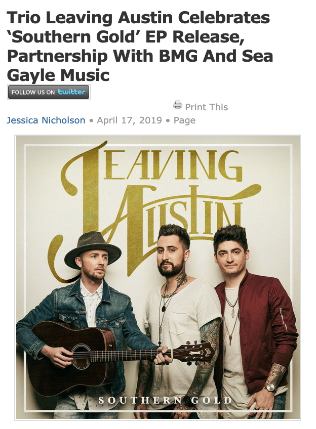 TheMCollective's tweet photo. Momentum Continues for Emerging Country Act @leavingaustin With EP Release #SouthernGold!!
@WSMradio, Packed Showcase At Nashville's Analog, Exclusive with @MusicRow magazine and MORE! https://t.co/XB0qzwpEcn https://t.co/mpJcmgk9a9
