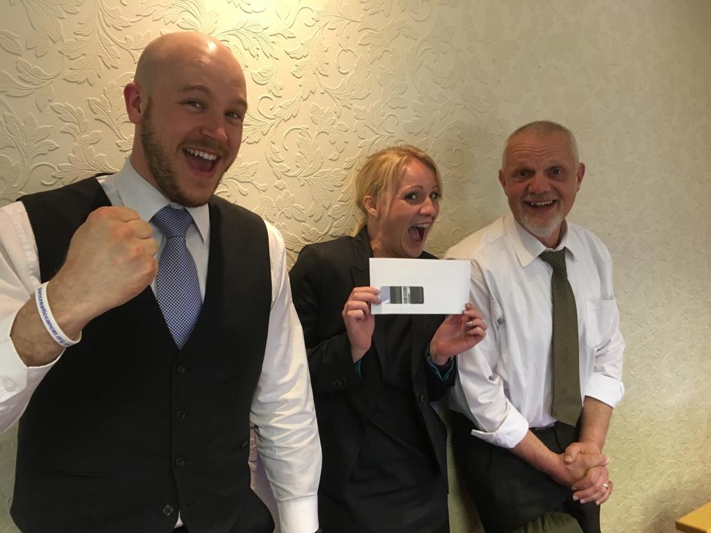Leadership team in Wigan and Southport being recognised for their great teamwork over the last few weeks #suceedingtogether, #coopfuneralcare #teamwork. Well done to Ian, Natasha and Andy.