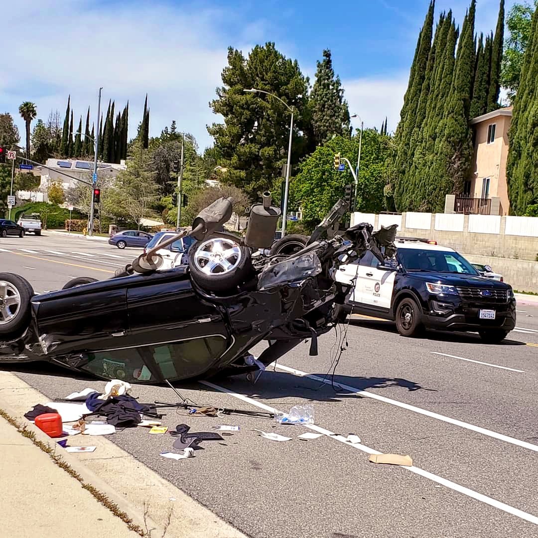 This violent collision, which left two people with severe injuries, was caused by someone speeding up to try and beat the red light according to witnesses. Please slow down and drive safe — it’s not worth the risk to you or others.